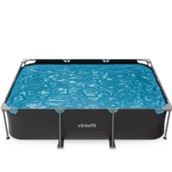 VirtuFit Rechthoekig Zwembad - 300 x 210 x 66 cm - Antraciet