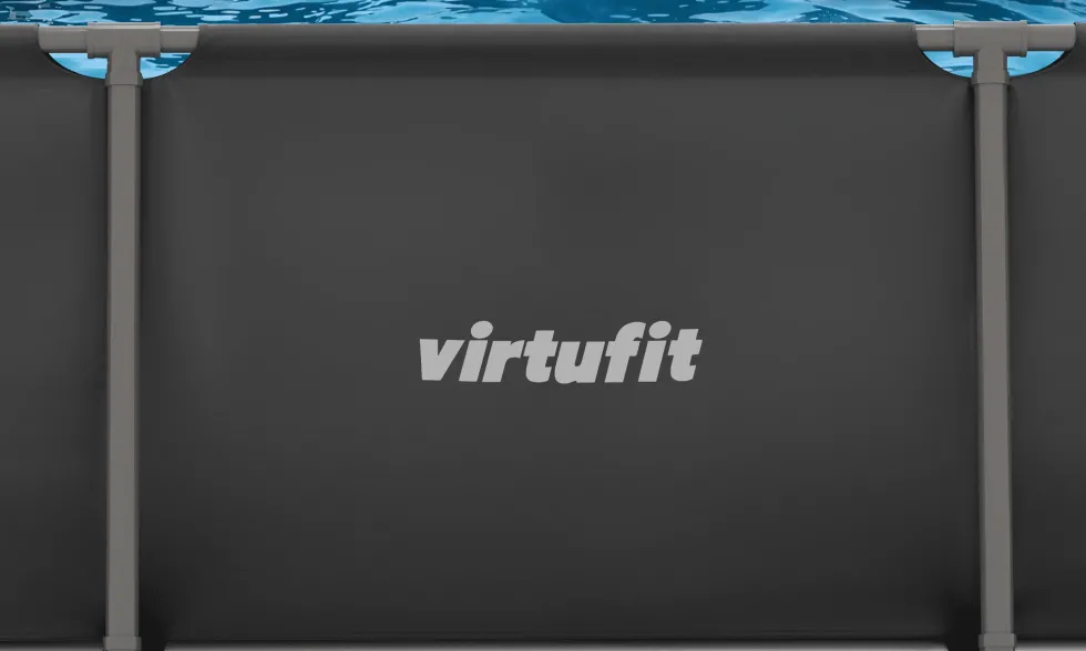VirtuFit Rechthoekig Zwembad - 300 x 210 x 66 cm - Compleet Pakket - Antraciet