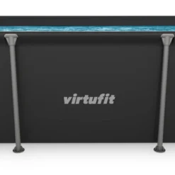 VirtuFit Rechthoekig Zwembad - 260 x 180 x 66 cm - Antraciet - Compleet Pakket