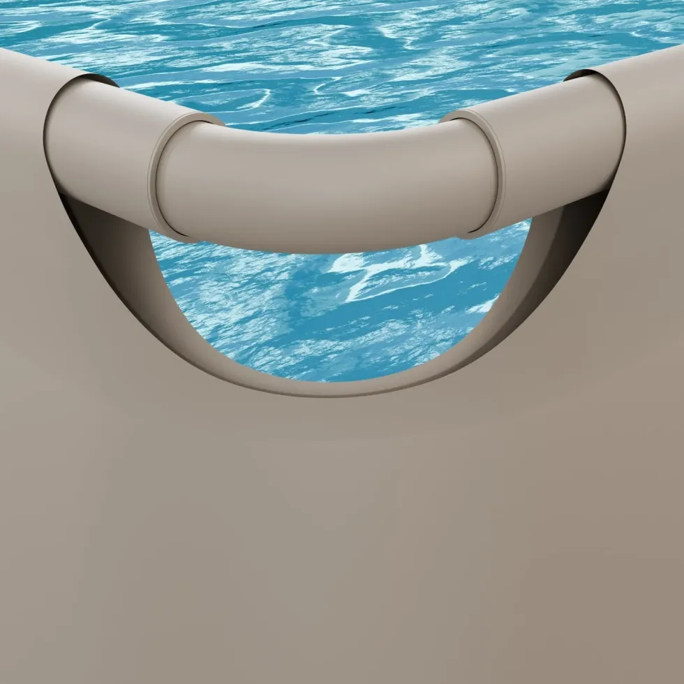 VirtuFit Rechthoekig Zwembad 400 x 200 x 122 cm - Beige - Compleet Pakket
