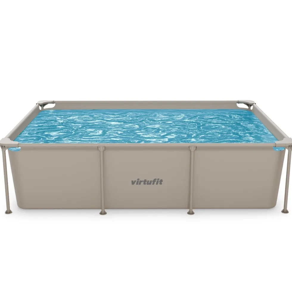 VirtuFit Rechthoekig Zwembad - 260 x 180 x 66 cm - Beige