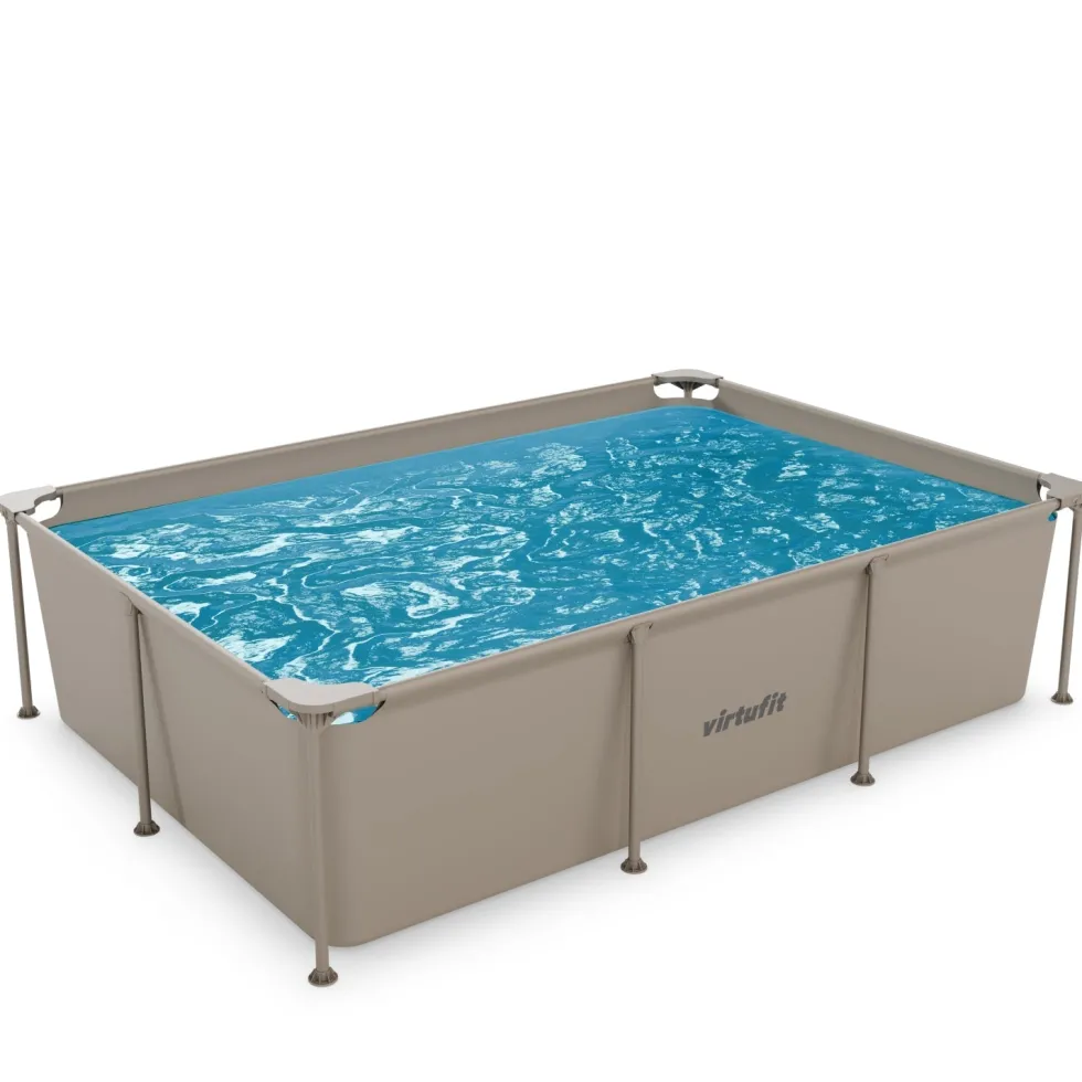 VirtuFit Rechthoekig Zwembad - 260 x 180 x 66 cm - Beige