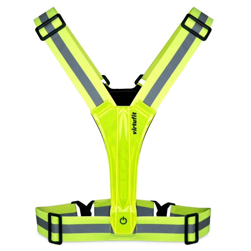 VirtuFit Reflecterend Veiligheidsvest met LED - Verlicht Hardloopvest