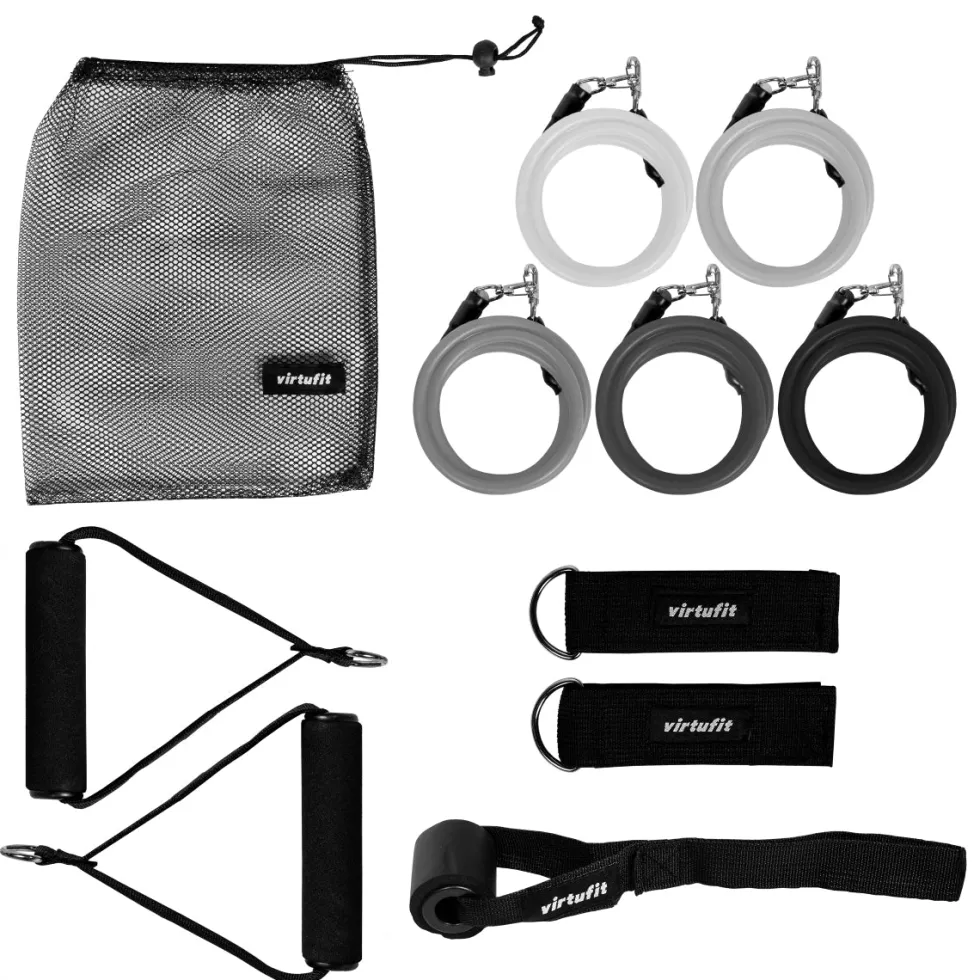 VirtuFit Resistance Kit - 11-delige Weerstandsbanden Set - Inclusief Handvatten