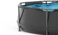 VirtuFit Rond Zwembad - Ø305 x 76 cm - Antraciet - Inclusief Filterpomp