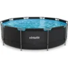 VirtuFit Rond Zwembad - Ø366 x 100 cm - Antraciet