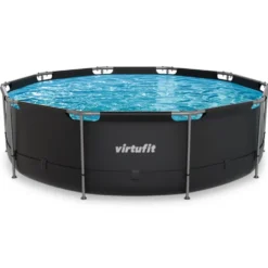 VirtuFit Rond Zwembad - Ø366 x 100 cm - Antraciet