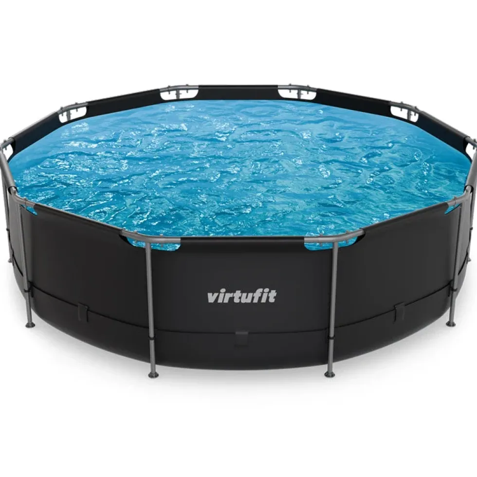 VirtuFit Rond Zwembad - Ø366 x 100 cm - Antraciet