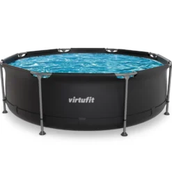 VirtuFit Rond Zwembad - Ø244 x 76 cm - Antraciet
