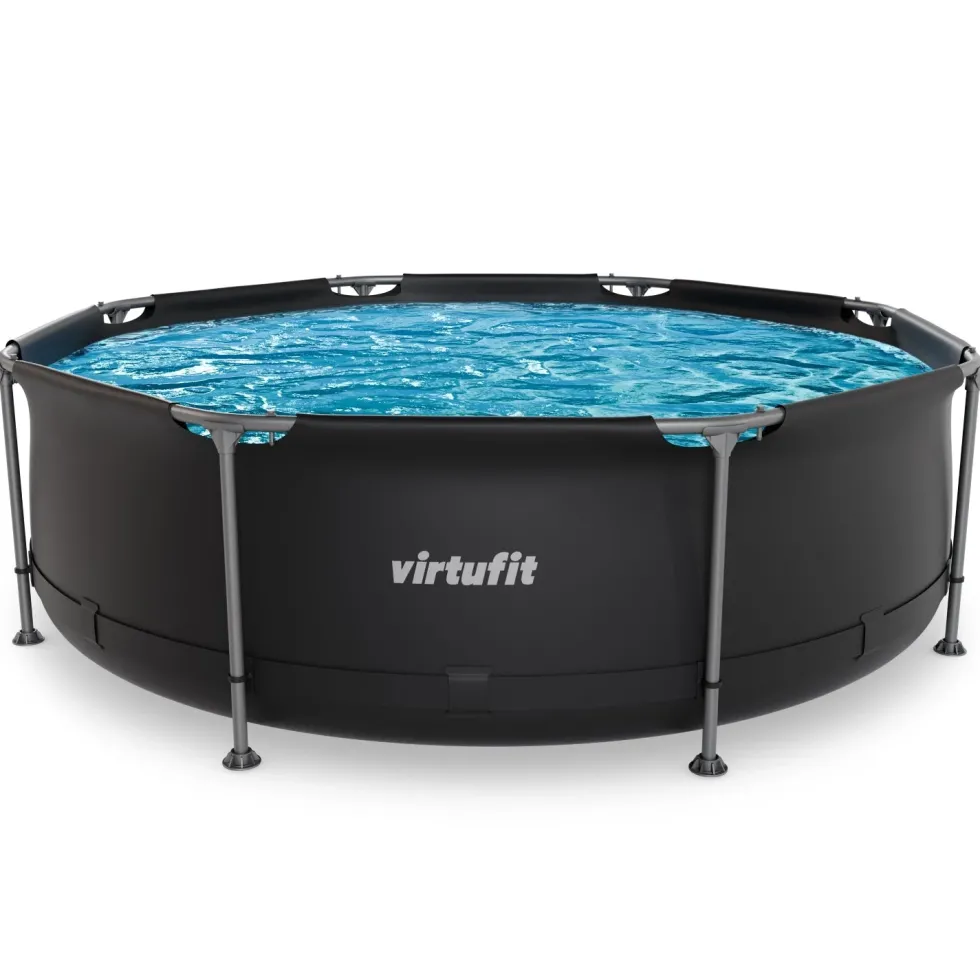 VirtuFit Rond Zwembad - Ø244 x 76 cm - Antraciet