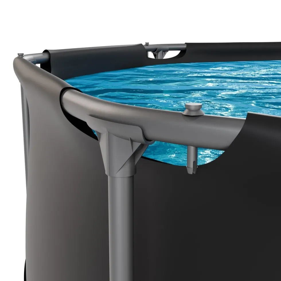 VirtuFit Rond Zwembad - Ø244 x 76 cm - Antraciet
