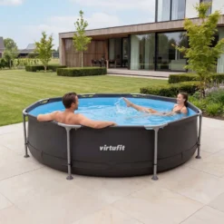 VirtuFit Rond Zwembad - Ø305 x 76 cm - Antraciet