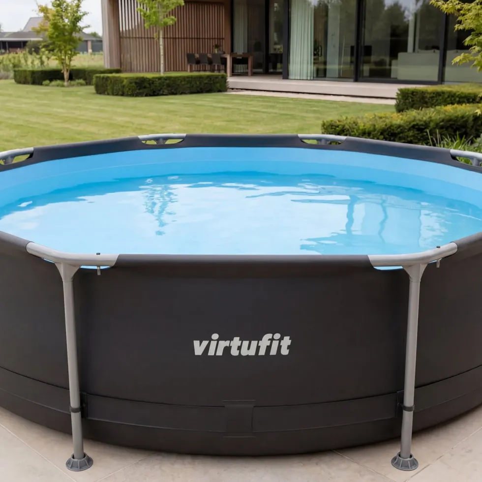 VirtuFit Rond Zwembad - Ø305 x 76 cm - Antraciet