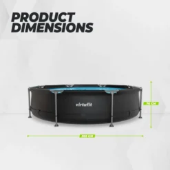 VirtuFit Rond Zwembad - Ø305 x 76 cm - Antraciet