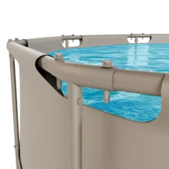 VirtuFit Rond Zwembad - Ø305 x 76 cm - Beige - Inclusief Filterpomp