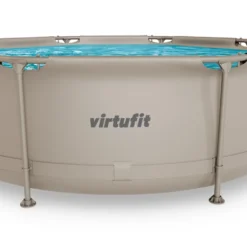 VirtuFit Rond Zwembad - Ø244 x 76 cm - Beige - Inclusief Filterpomp