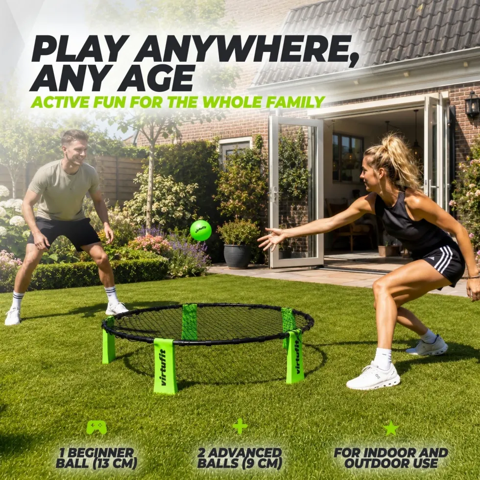 VirtuFit Roundnet RN90 Pro - Met 3 ballen en opbergtas