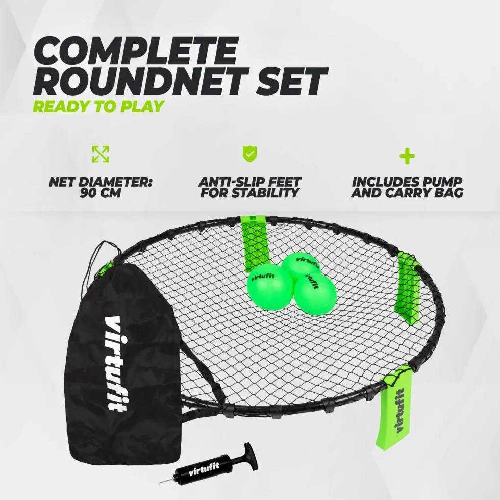 VirtuFit Roundnet RN90 Pro - Met 3 ballen en opbergtas