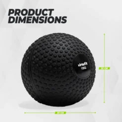 VirtuFit Slam Ball - Fitness Bal – 10 kg – Zwart