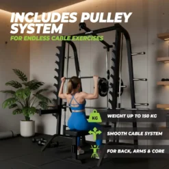 VirtuFit SM100 Smith Machine - Inclusief Pulley Station - Krachtstation