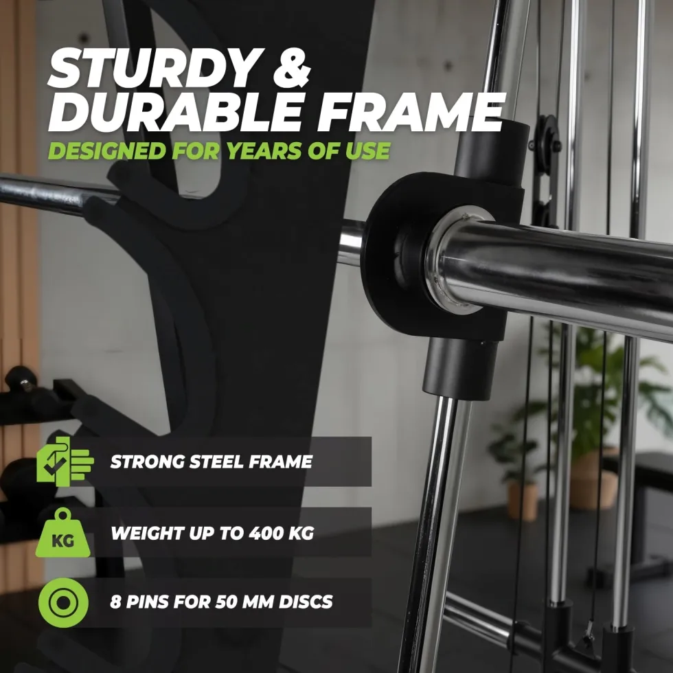 VirtuFit SM100 Smith Machine - Inclusief Pulley Station - Krachtstation