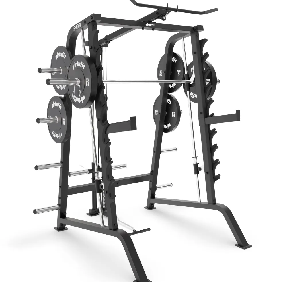 VirtuFit SM100 Smith Machine – Inclusief 60 kg Bumper Plates Set – Krachtstation