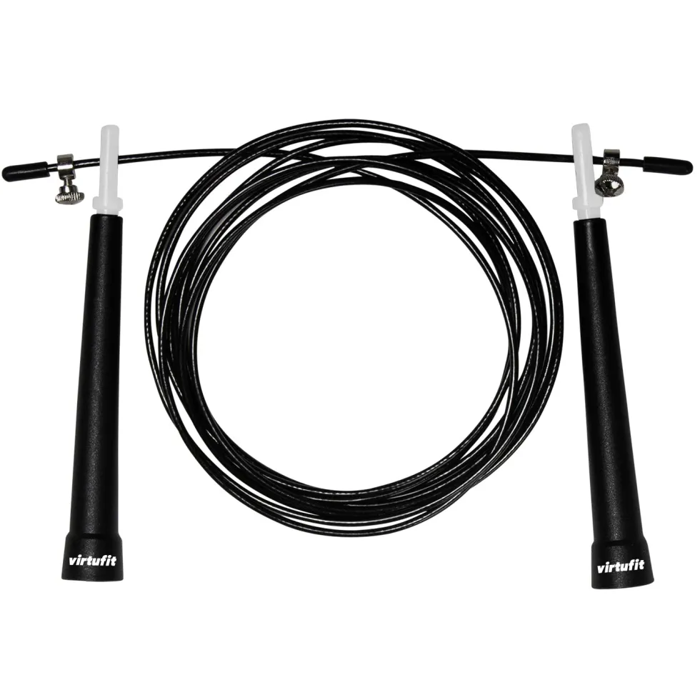 VirtuFit Speedrope - Springtouw - Verstelbaar - Zwart