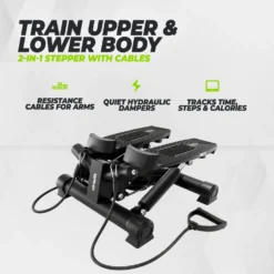 VirtuFit ST100 2-in-1 Side Stepper - met Computer en Weerstandskabels
