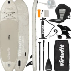 VirtuFit Supboard Cruiser 305 - Sand Beige - Met Kajak zitje, accessoires en draagtas