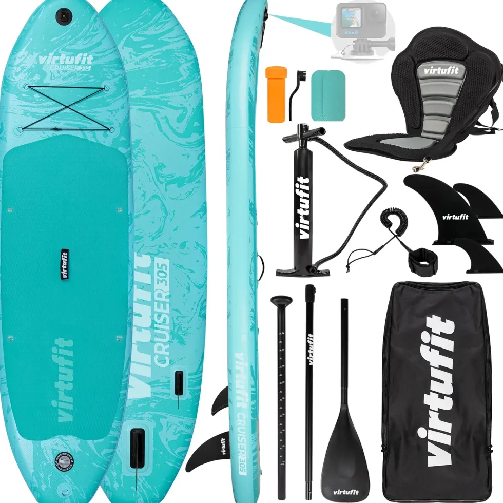 VirtuFit Supboard Cruiser 305 - Turquoise - Met Kajak zitje, accessoires en draagtas