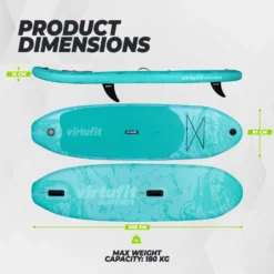Virtufit Supboard Surfer 305 - Pink - Inclusief Windzeil en accessoires