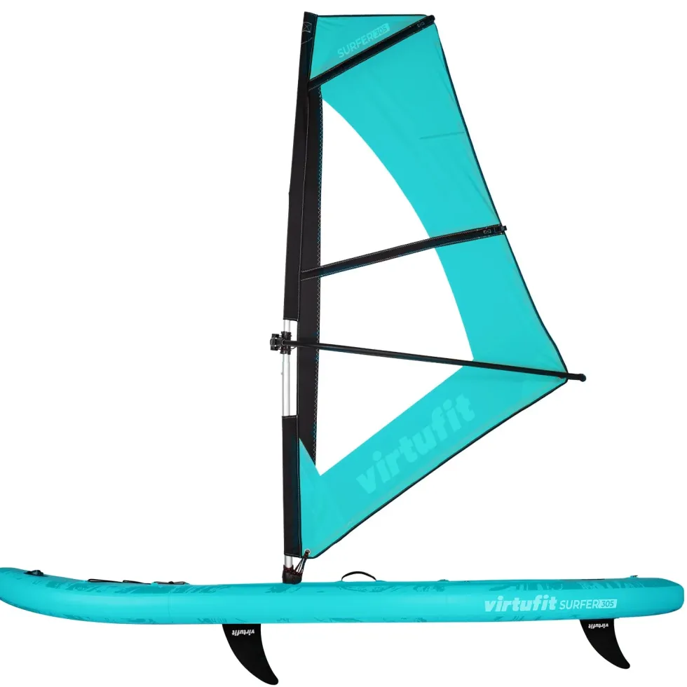 Virtufit Supboard Surfer 305 - Turquoise - Inclusief Windzeil en accessoires