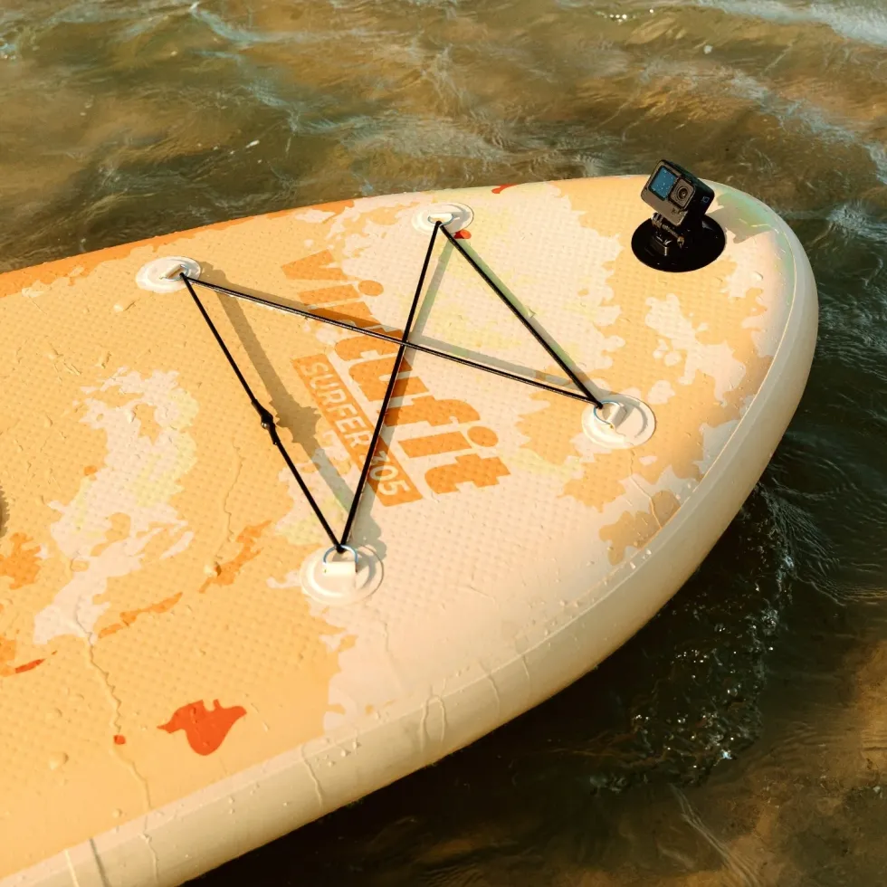 Virtufit Supboard Surfer 305 - Zwart - Inclusief Windzeil en accessoires