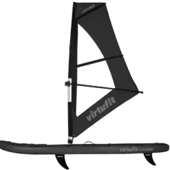 Virtufit Supboard Surfer 305 - Zwart - Inclusief Windzeil en accessoires