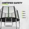 VirtuFit Trampoline met Veiligheidsnet - Zwart - 305 cm