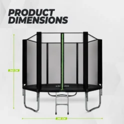 VirtuFit Trampoline met Veiligheidsnet - Zwart - 305 cm
