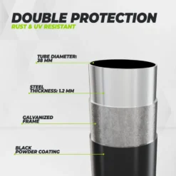 VirtuFit Trampoline met Veiligheidsnet - Zwart - 305 cm