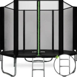 VirtuFit Trampoline met Veiligheidsnet - Zwart - 251 cm - Tweedekans
