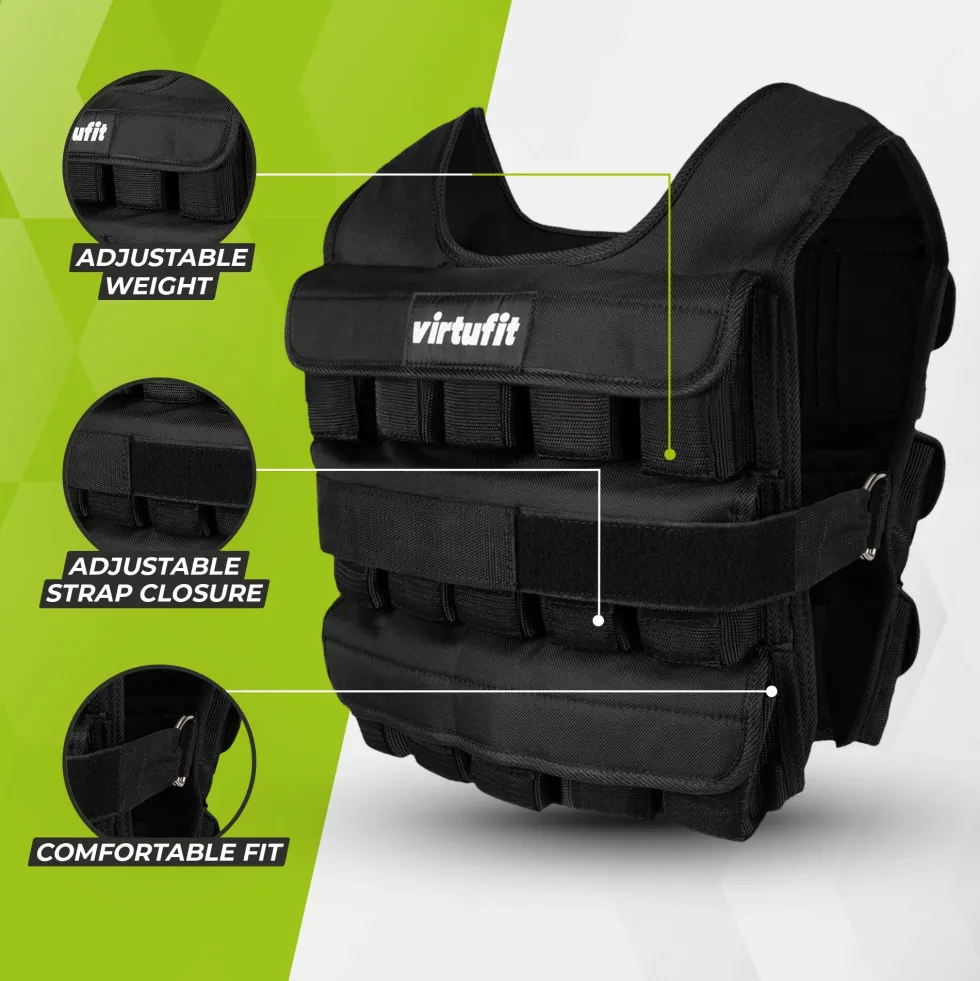 VirtuFit Verstelbaar Gewichtsvest Pro - 30 kg
