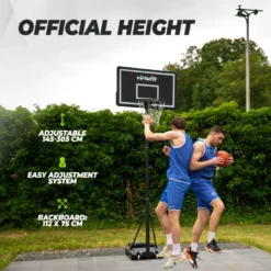 VirtuFit Verstelbare Basketbalpaal - 220 tot 305 cm