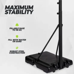 VirtuFit Verstelbare Basketbalpaal - 220 tot 305 cm