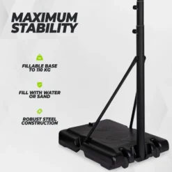 VirtuFit Verstelbare Basketbalpaal - 220 tot 305 cm