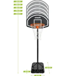 VirtuFit Verstelbare Basketbalpaal - 170 tot 215 cm