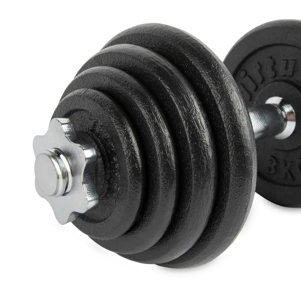 VirtuFit Verstelbare Dumbbellset Pro - Halterset - Gietijzer - 1 x 15 kg