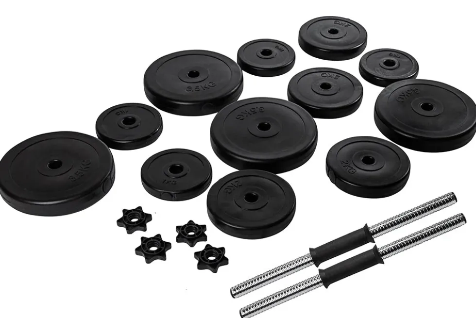 VirtuFit Verstelbare Dumbbell Set - Vinyl - 2 x 14 kg