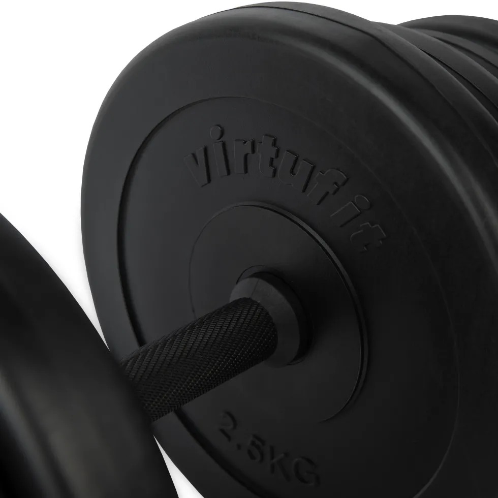 VirtuFit Verstelbare Dumbbellset - 2 in 1 Set - 30 kg - Vinyl