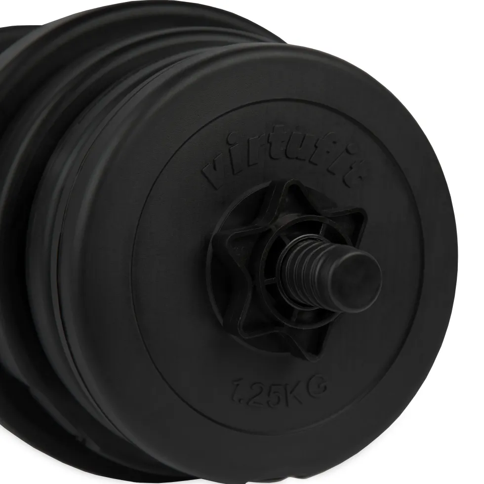 VirtuFit Verstelbare Dumbbellset - 2 in 1 Set - 30 kg - Vinyl