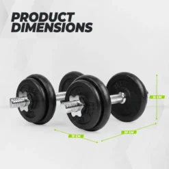 VirtuFit Verstelbare Dumbbellset Pro 20 kg - 2 x 10 kg - Inclusief koffer