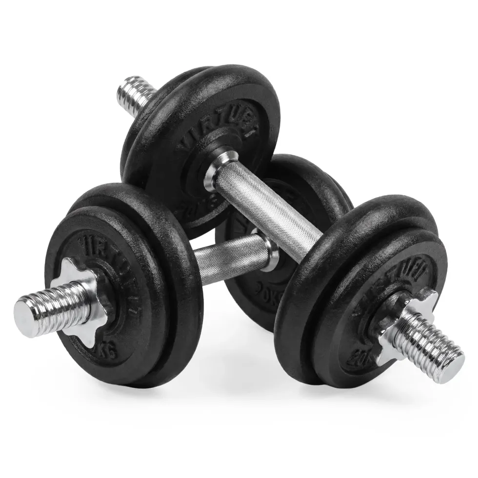 VirtuFit Verstelbare Dumbbellset Pro 20 kg - 2 x 10 kg - Inclusief koffer