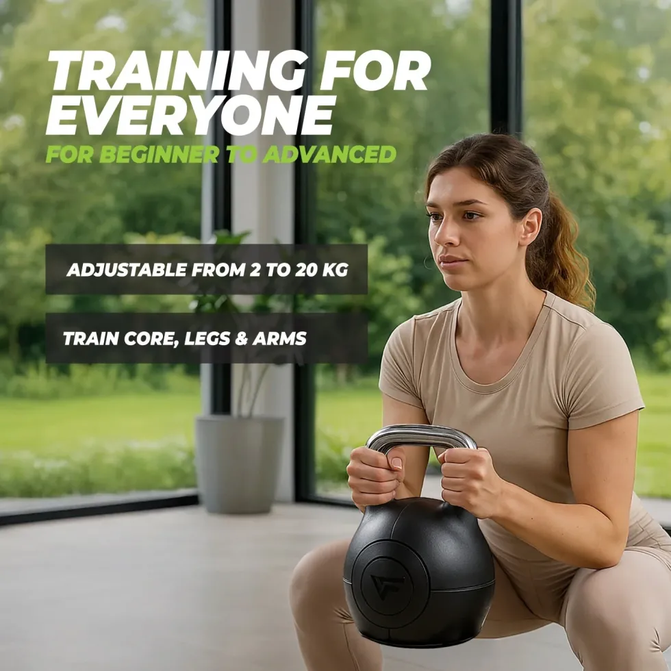 VirtuFit Verstelbare Kettlebell 20 kg